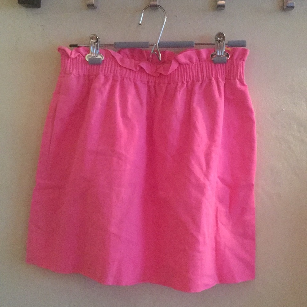 J.Crew pink stretchy mini skirt